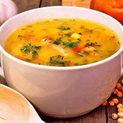 Суп гороховый с копченостями в За плетнём по цене 129 ₽