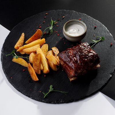 Свиные ребра в апельсиновом барбекю в Душа по цене 1400 ₽