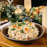 Оливье с лососем шеф-посола в Bistro Pizzateca 9.8