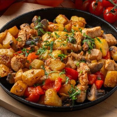 Жаркое с курицей в Ок-сарой по цене 600 ₽