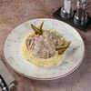 Бефстроганов с картофельным пюре в Преснявары Бар по цене 1350