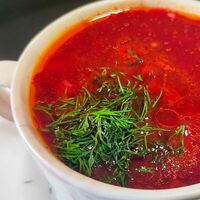 Борщ со свининой в НИРВАНА Арт бар