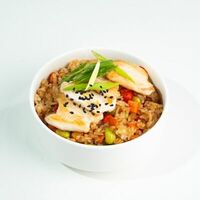 Чесночный рис с курицей в ЁБИСАН