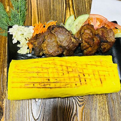 Шаурма max свиная в сырном лаваше в Шаурма86 по цене 470 ₽