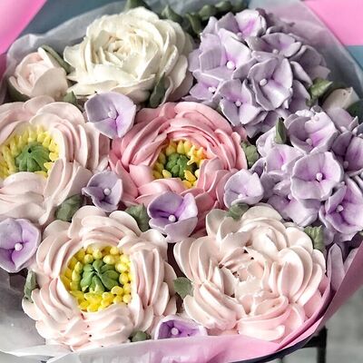 Букет зефирных цветовв Fujibox по цене 3700 ₽