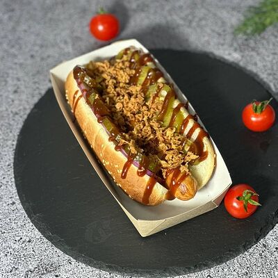 Хот-дог острый Барбекю в Всё вкусно и недорого по цене 363 ₽
