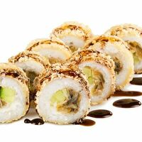 Запеченный ролл с угрем темпура в Sushi & Shef