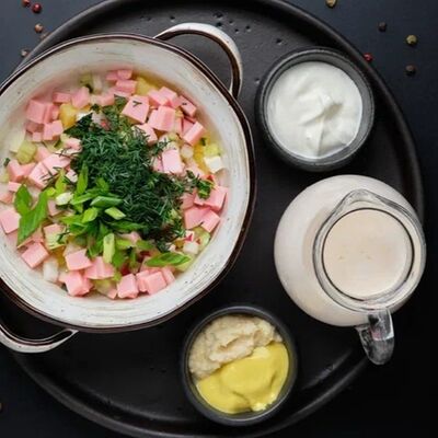 Окрошка с ветчиной в Mesto Sushi & Grill по цене 370