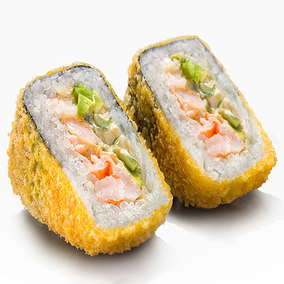 Онигири с креветкой темпура в Вкус и лосось по цене 350 ₽