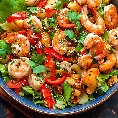 Салат Том ям с морепродуктами в Мимино restaurant по цене 980 ₽