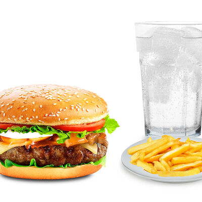 La Mushroom, фри и напиток на выбор в LA Burger & Pizza по цене 3600 ₸