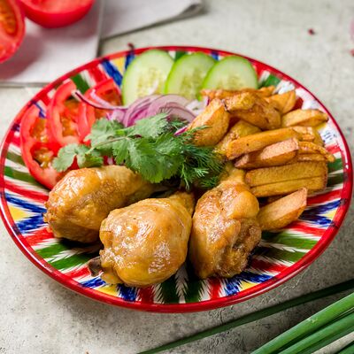 Окорочка с фри в Плов & Лагман по цене 556 ₽