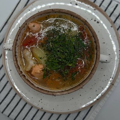 Уха с двумя видами рыб в ZEBRA по цене 450 ₽