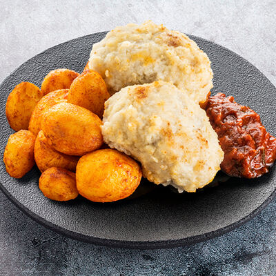 Рыбные котлетки с гарниром и соусом на выбор в Теремок по цене 501 ₽