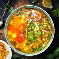 Суп с вермишелью и рыбойв Chang Pho Вьетнамская Кухня