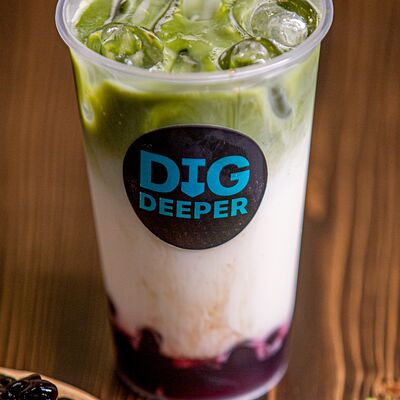 Бабл-ти с тапиокой Форест Бериез матчав Dig deeper по цене 700 ₽