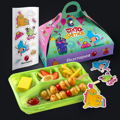 Бенто Попкорн из креветок и подарок в Якитория по цене 647