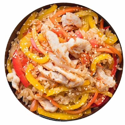 Тяхан с курицей и овощами в Spb по цене 379 ₽