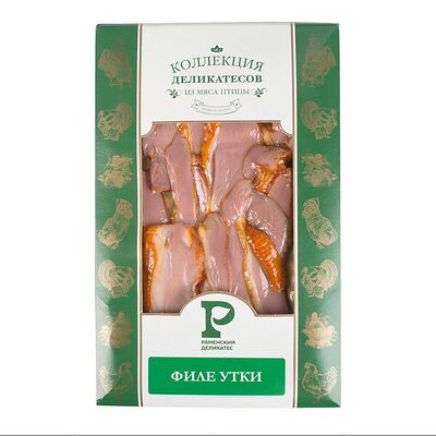 Филе утки Раменский деликатес к/в в Азбука Вкуса Экспресс Меню по цене 389 ₽