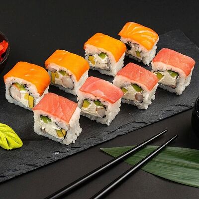 Fish радуга Окинава в Рыбин Гуд Sushi Premium по цене 690 ₽