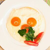 Яичница глазунья в Ресторан Хата возле Шереметьево