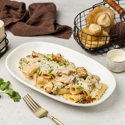 Ригатони с белыми грибами в АндерСон по цене 690 ₽