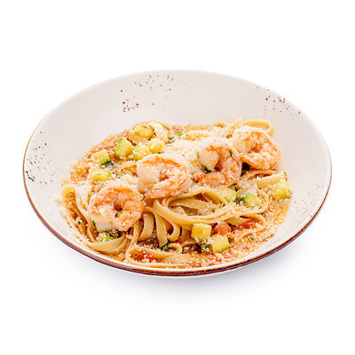 Лингвини с креветками в Окинава по цене 720 ₽
