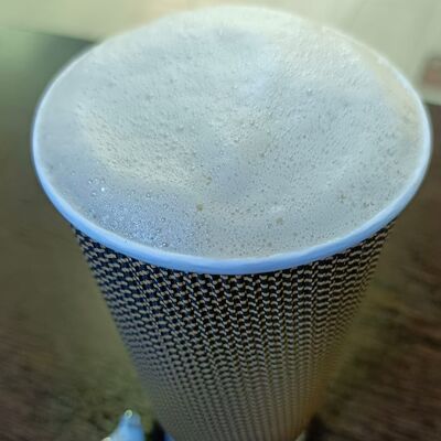 Латте на безлактозном молоке в Чайный волшебник по цене 320 ₽