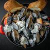 Мидии с нектарином и сыром страчателла в Mollusca по цене 2400