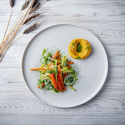 Овощи тахини с соусом чимичури в VASILCHUKI Chaihona №1 по цене 450