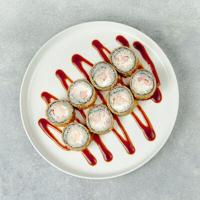 Темпура с креветкой и крабом в Мэджик ролл по цене 739 ₽