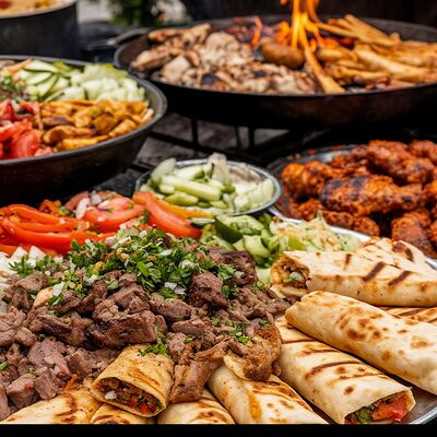 Шаурма с люля-кебаб в Шашлычная Одил по цене 405 ₽