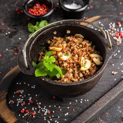 Гречка с грибами и зеленью в Сытый Лось по цене 340 ₽