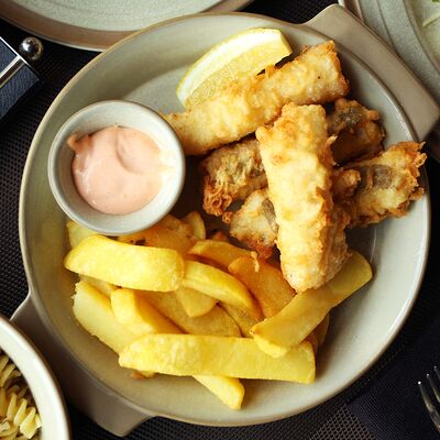 Фиш-н-Чипс из трески в Мясо & Рыба по цене 890 ₽