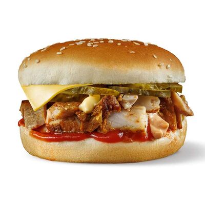 Бэби-панини чизбургер в Три соуса по цене 219 ₽