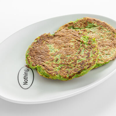 Зелёные оладьи в Nothing Fancy по цене 450 ₽