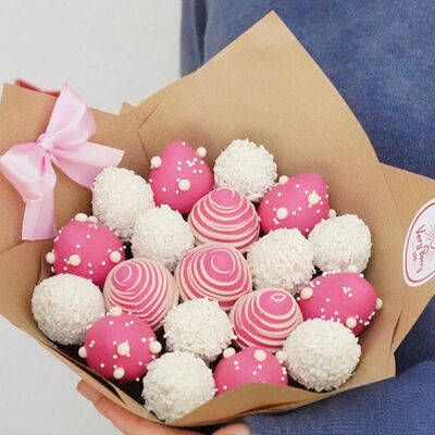 Букет Дыхание любви S в Клубника в шоколаде VeryBerryLab по цене 5990 ₽