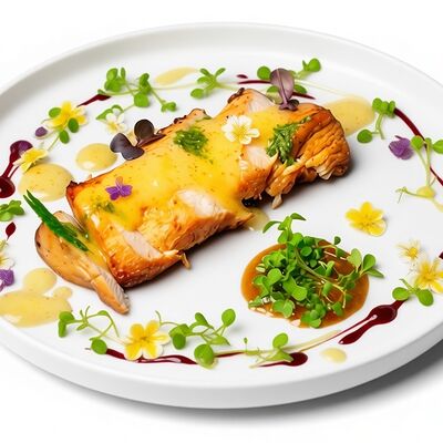 Стейк из индейки с медово-имбирным соусом в PlutuS Resto Club по цене 750 ₽