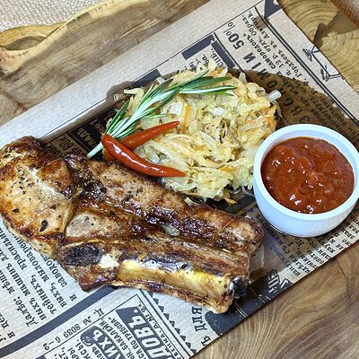 Стейк из свинины в Русская усадьба по цене 1330 ₽