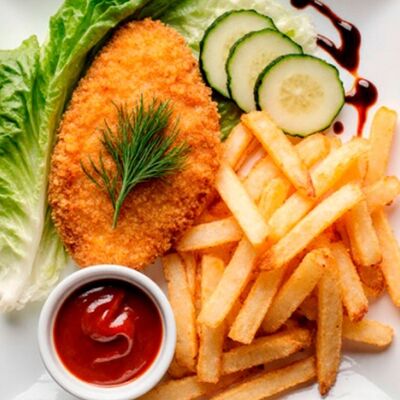 Шницель из свинины Тонкацу в Суши-бар Тунец по цене 672 ₽