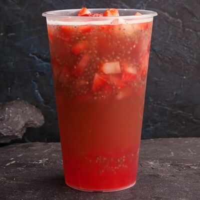 Бабл-ти Клубника с джус-боллами в Наше место по цене 460 ₽