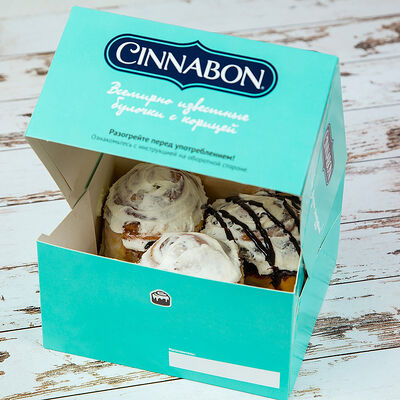 3 мини-булочки Синнапак Ассорти в Синнабон по цене 1035 ₽