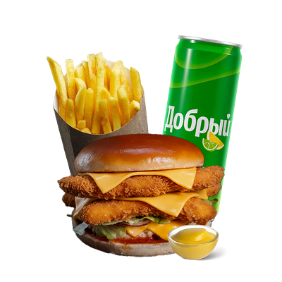 Чикен combo double в Fat house по цене 830 ₽