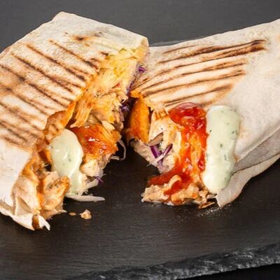 Шаурма в арабской пите с картофелем фрив Донер&Кебаб по цене 480 ₽