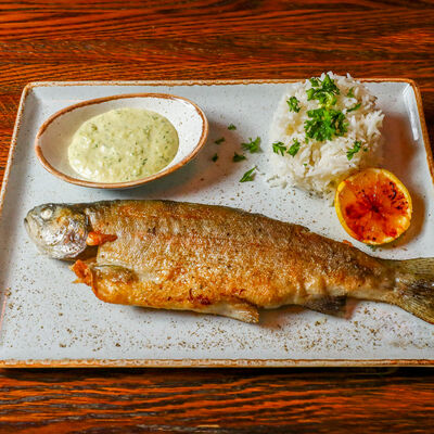 Форель радужная на гриле в Таверна Фили Хаус по цене 1150 ₽