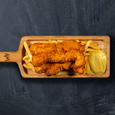 Стрипсы с картофелем фри в Street Food Market по цене 444 ₽