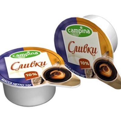 Порционные сливки Campina 10% в Кофейная Классика Жанра по цене 30 ₽