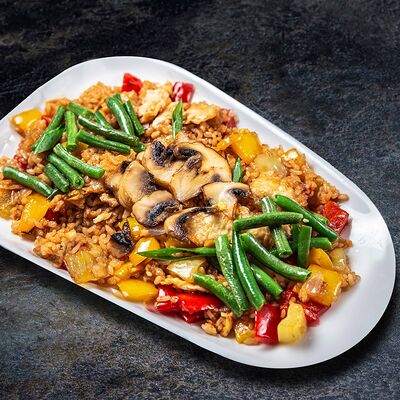 Теппаньяки рис с овощами в Вкусно Суши по цене 389