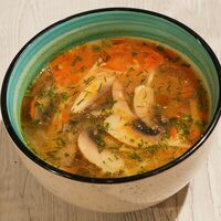 Домашняя лапша с грибами в Троя