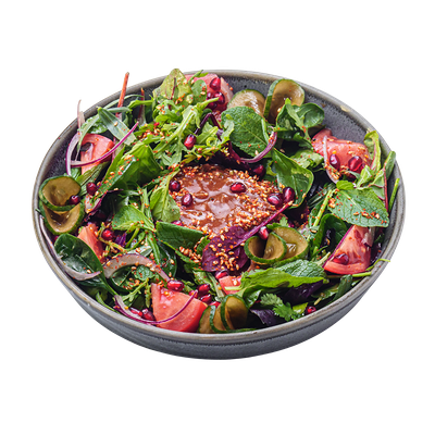 Джиханский салат с теплой говядиной в ИТЛЕ Стейк-кафе Halal по цене 940 ₽